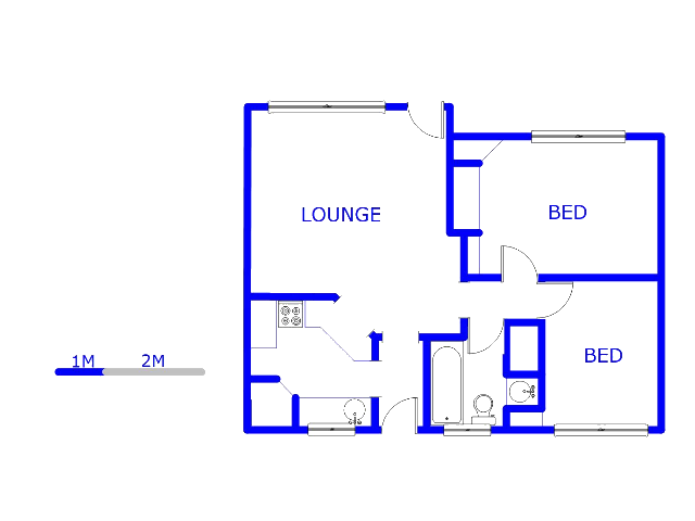 Floor plan of the property in Sonneglans