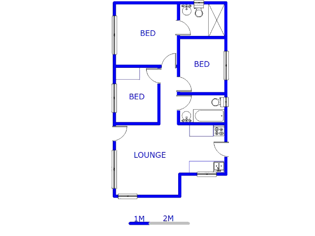 Floor plan of the property in Sky City
