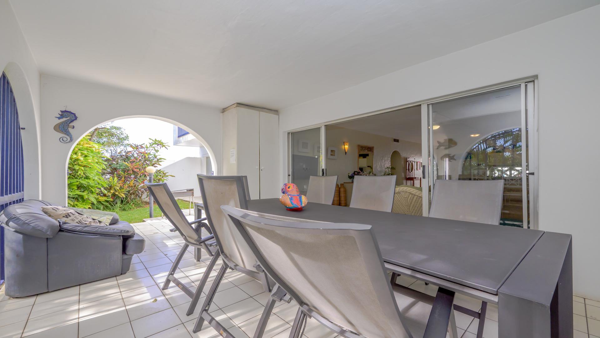 Patio of property in Shakas Rock
