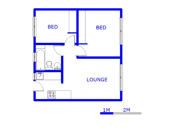 Floor plan of the property in Aeroton