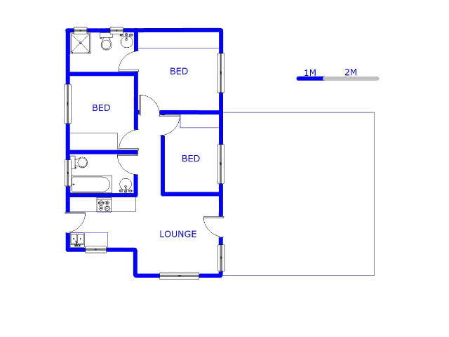 Ground Floor - 95m2 of property for sale in Sky City