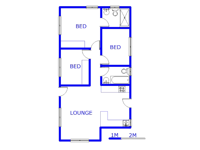 Ground Floor - 71m2 of property for sale in Protea Glen
