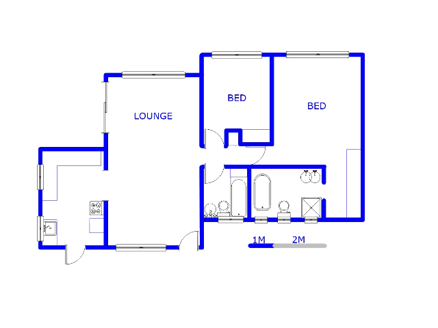 Floor plan of the property in Corlett Gardens
