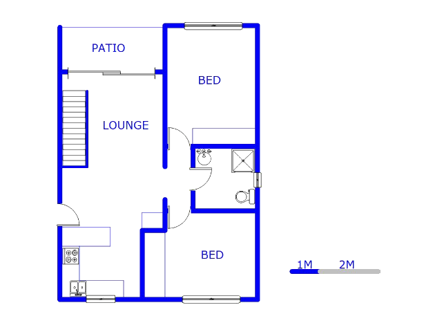 Floor plan of the property in Lone Hill
