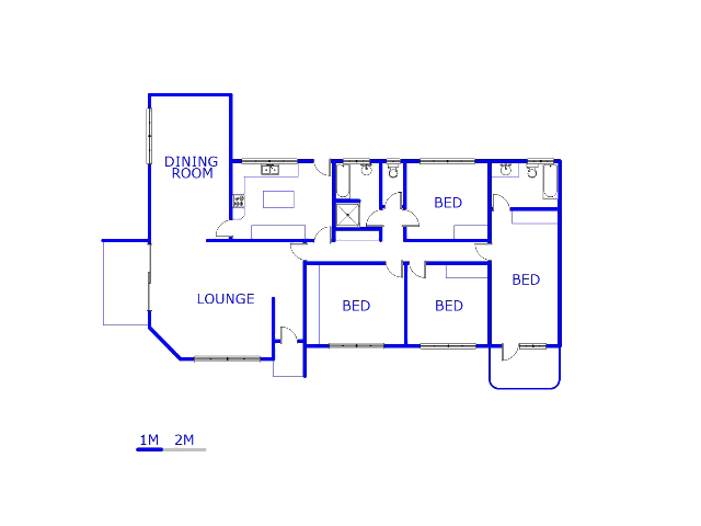 Floor plan of the property in Meyerspark