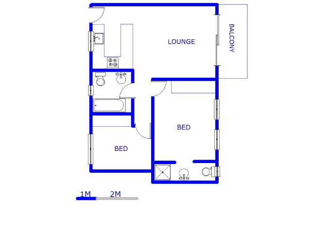 Floor plan of the property in Princess A.H.