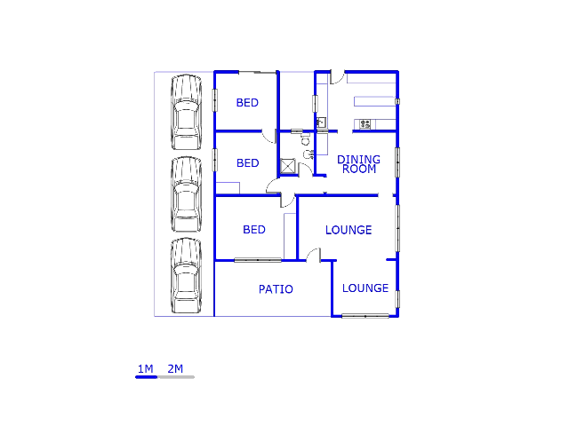 Floor plan of the property in Danville
