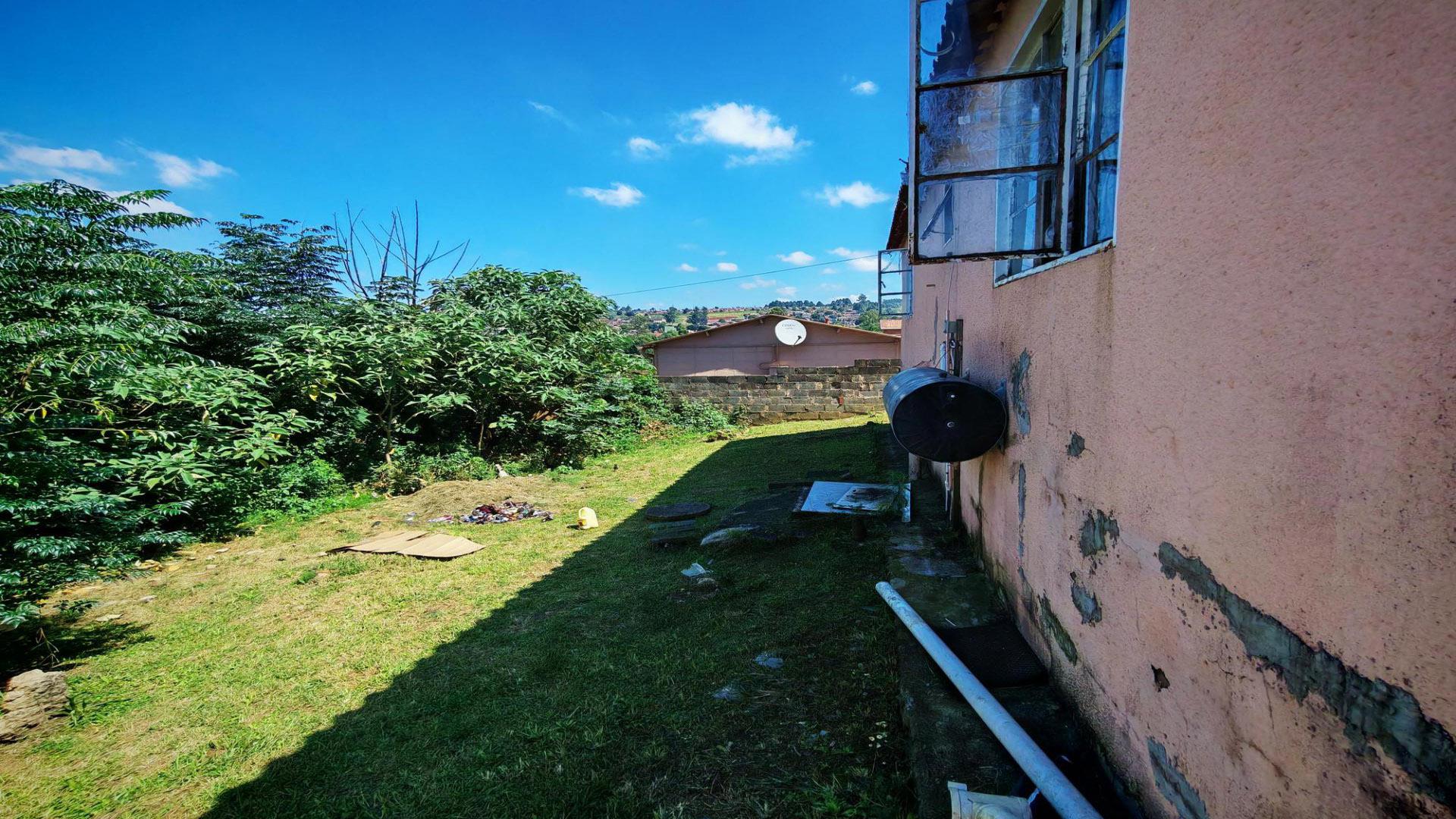 Backyard of property in Northdale (PMB)