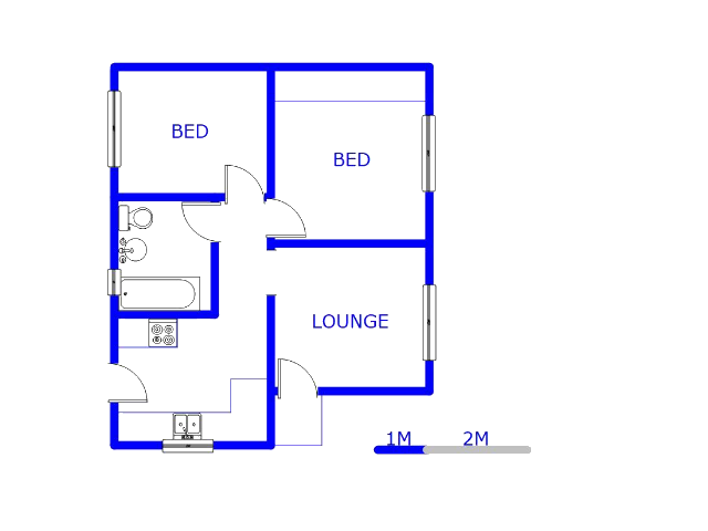 Ground Floor - 51m2 of property for sale in Crystal Park