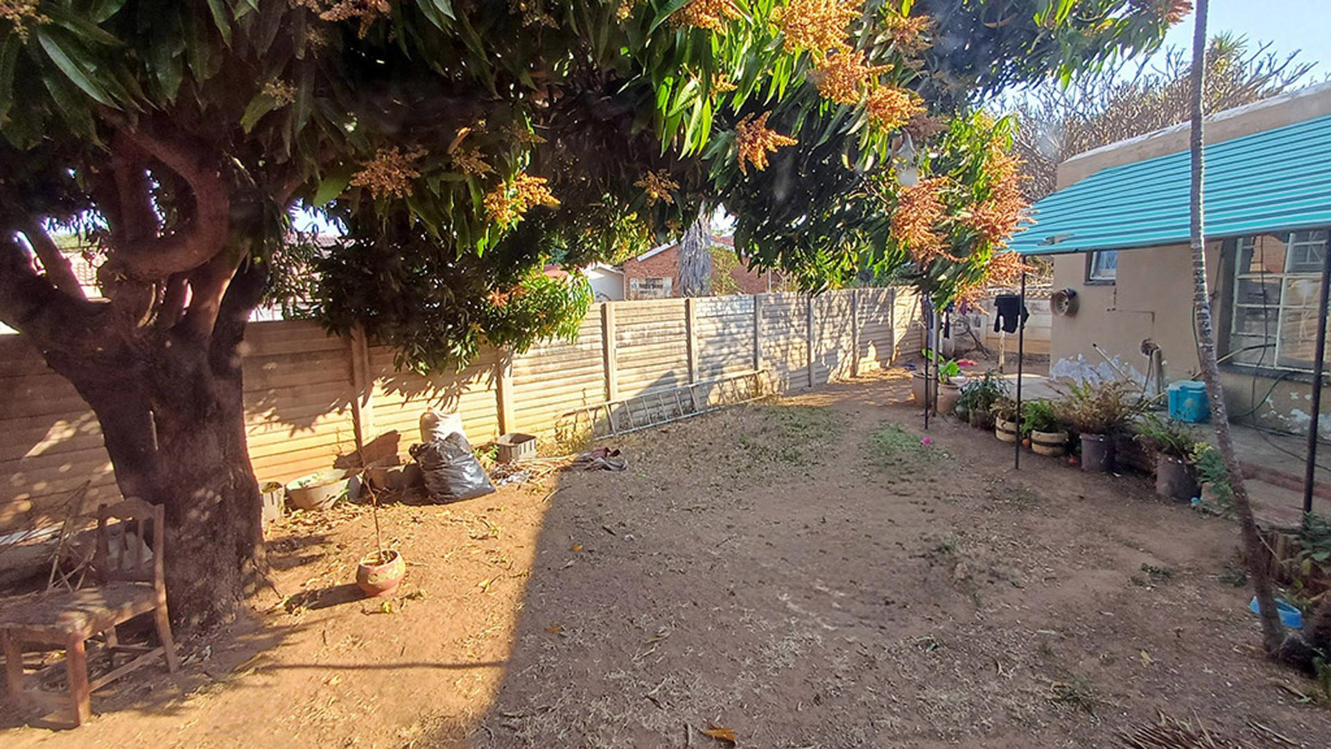 Backyard of property in Bela-Bela (Warmbad)