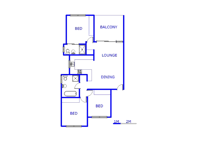 Floor plan of the property in Olivedale