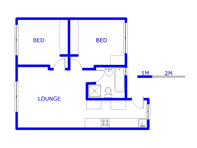 Floor plan of the property in Birch Acres