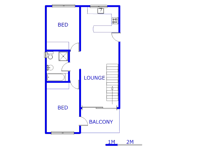 Floor plan of the property in Lone Hill