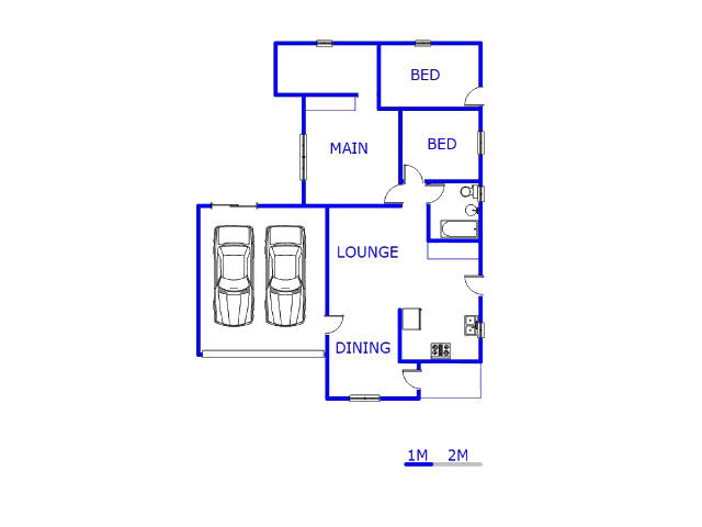Floor plan of the property in Savanna City