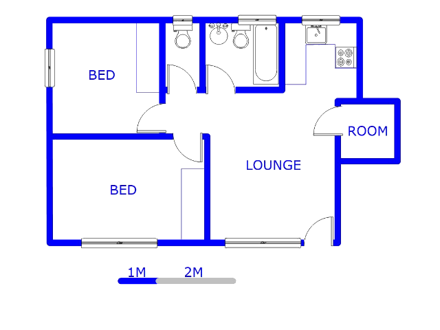 Floor plan of the property in Dawn Park