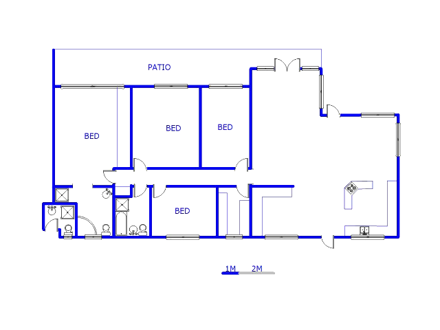 Floor plan of the property in Glen Hills