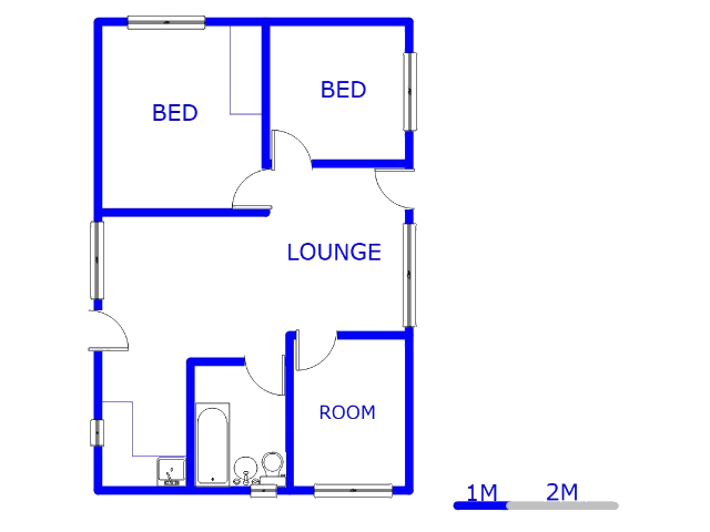 Floor plan of the property in Windmill Park