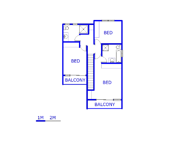 Floor plan of the property in Derdepoortpark