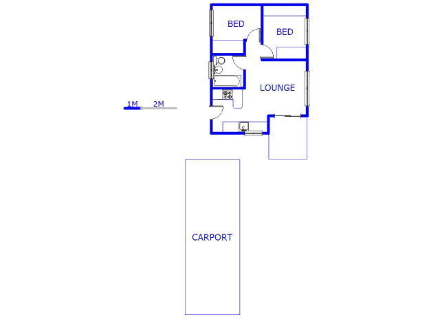 Floor plan of the property in Soshanguve East