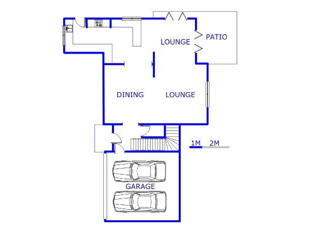 Floor plan of the property in Noordhang