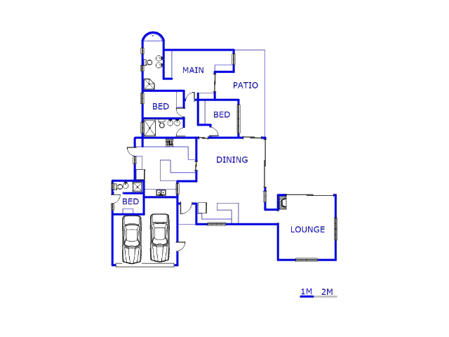 Floor plan of the property in Sharonlea