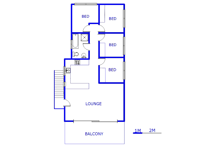 1st Floor - 100m2 of property for sale in Dalpark