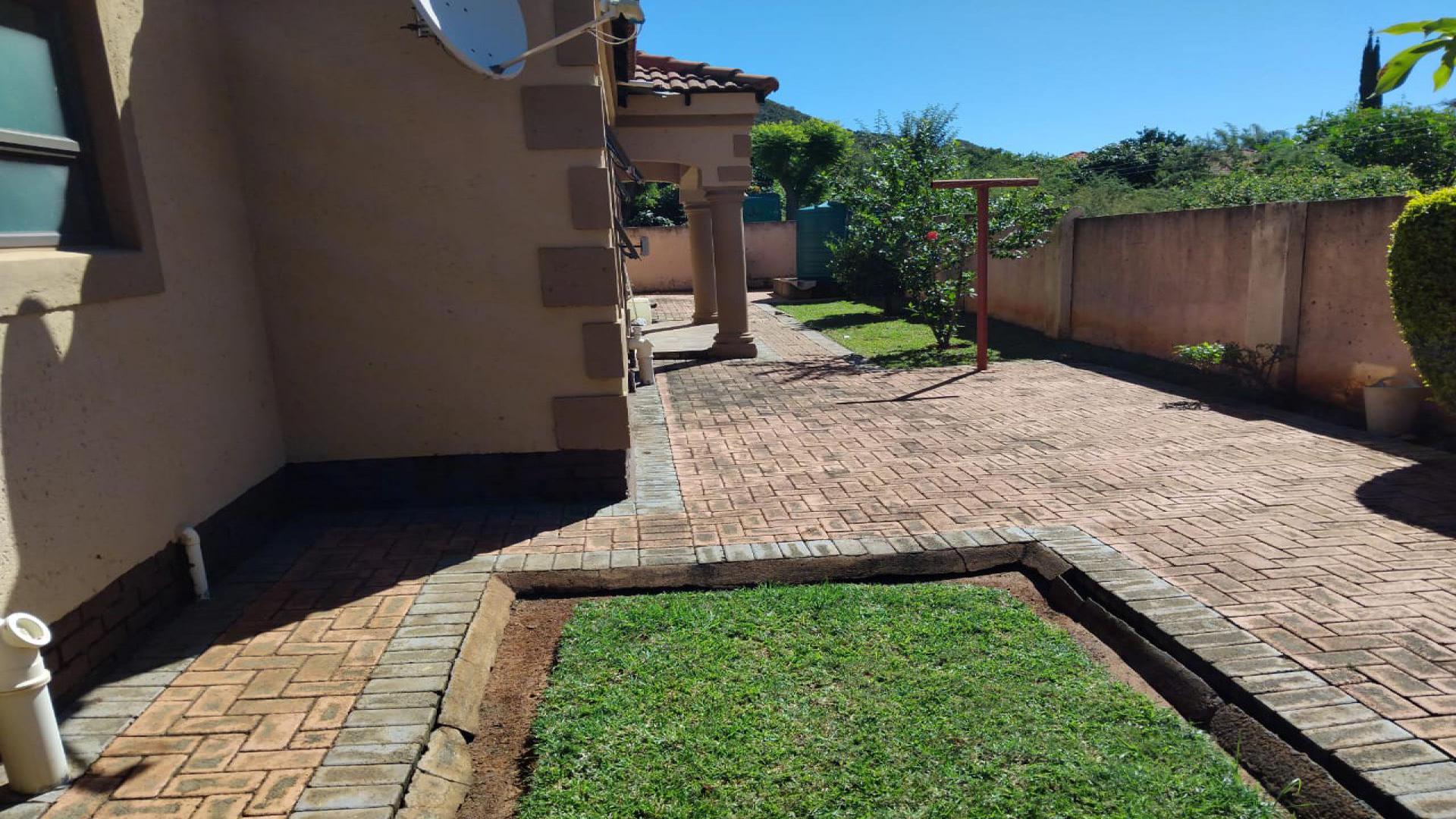 Backyard of property in Geelhoutpark