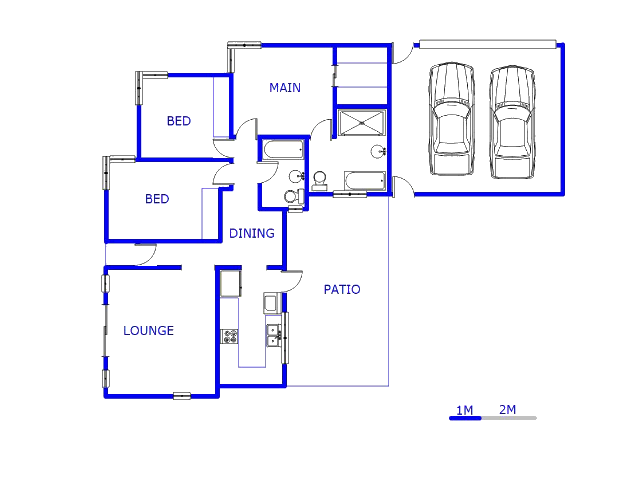 Floor plan of the property in Westridge