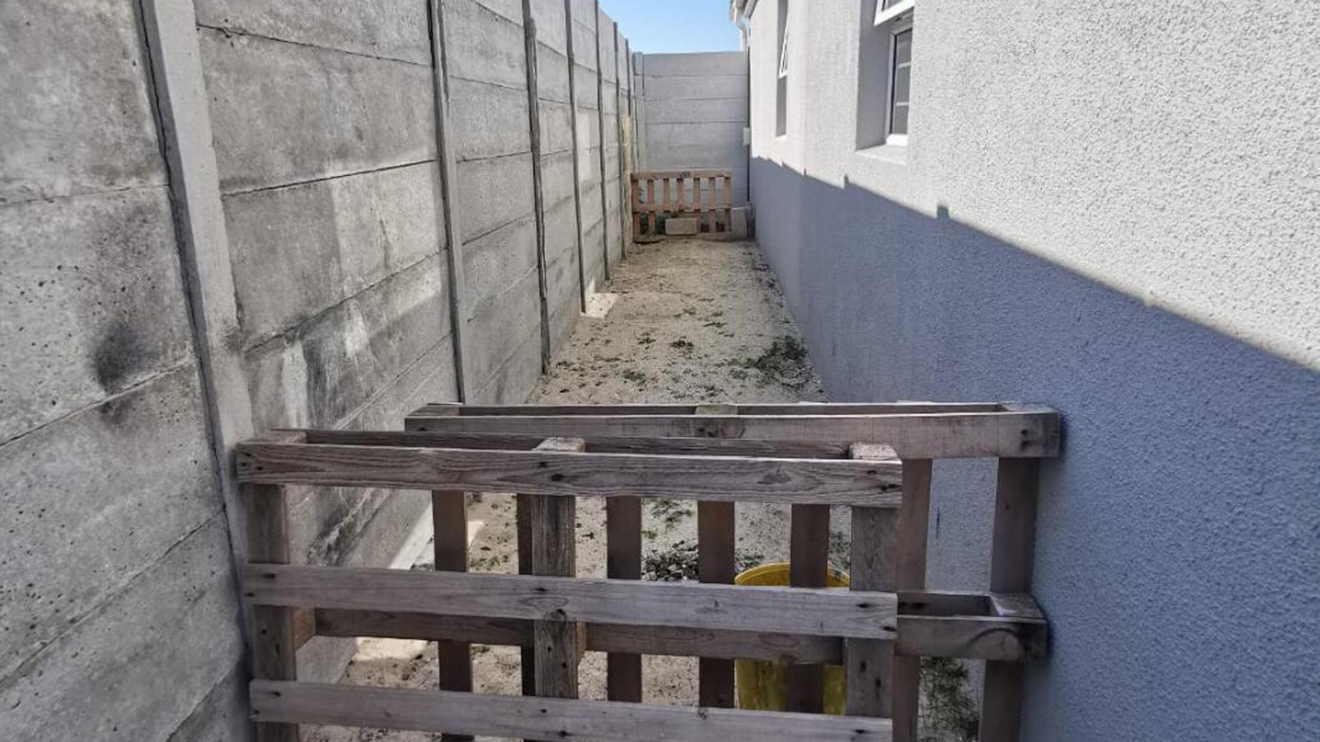 Backyard of property in Mitchells Plain