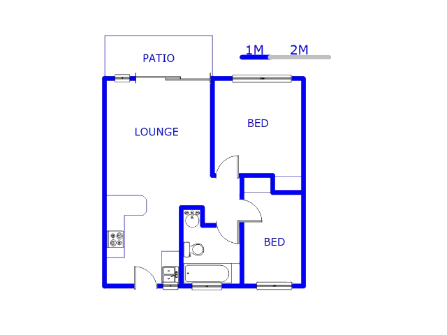 Floor plan of the property in Hughes