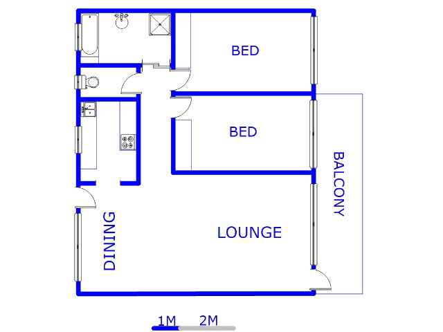 Floor plan of the property in Florida
