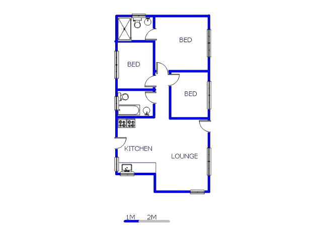 Floor plan of the property in Savanna City