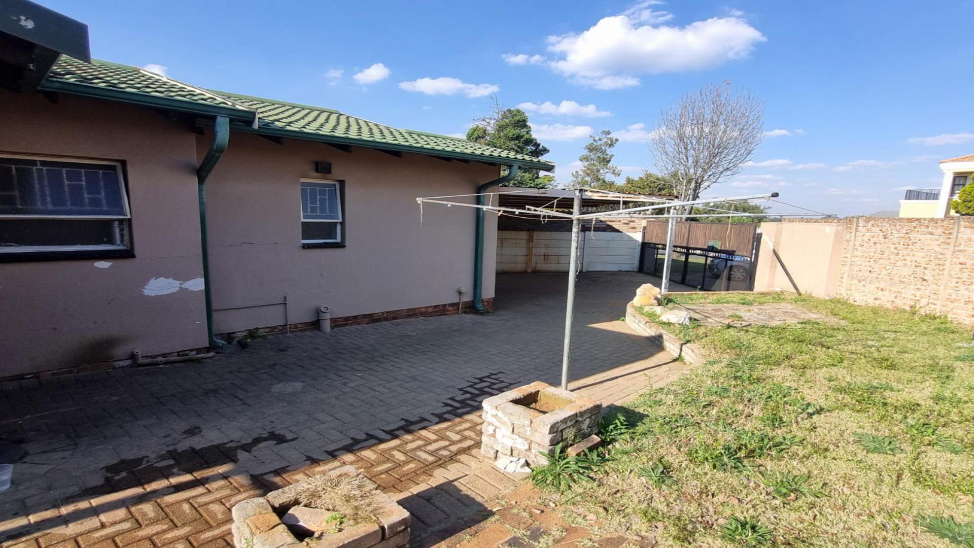 Backyard of property in Elandspark
