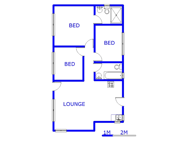 Ground Floor - 77m2 of property for sale in Sky City