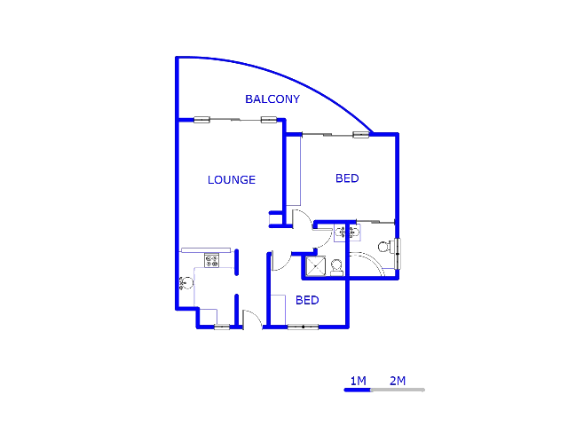 Floor plan of the property in Amberfield