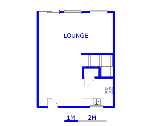 Floor plan of the property in Montana Tuine