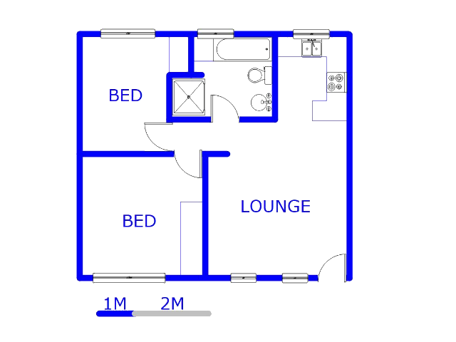Ground Floor - 53m2 of property for sale in Witpoortjie