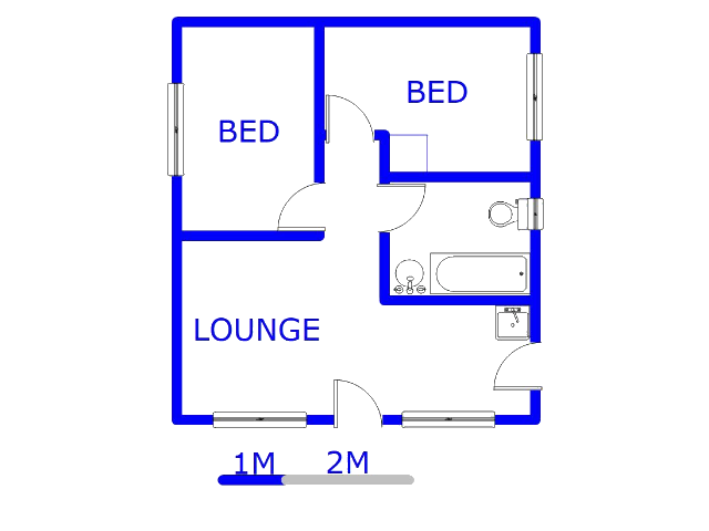 Floor plan of the property in Ivory Park