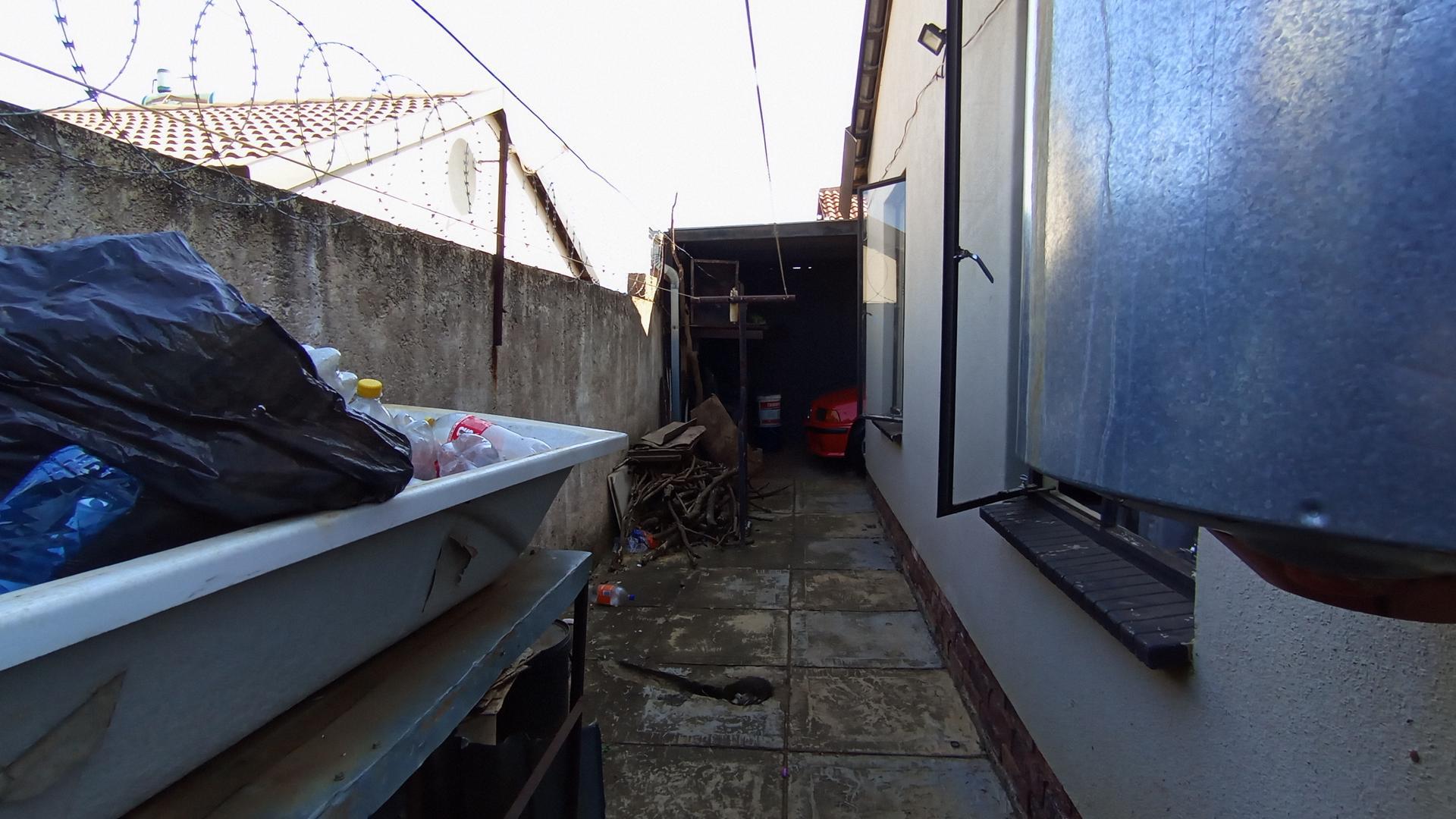 Backyard of property in Soshanguve