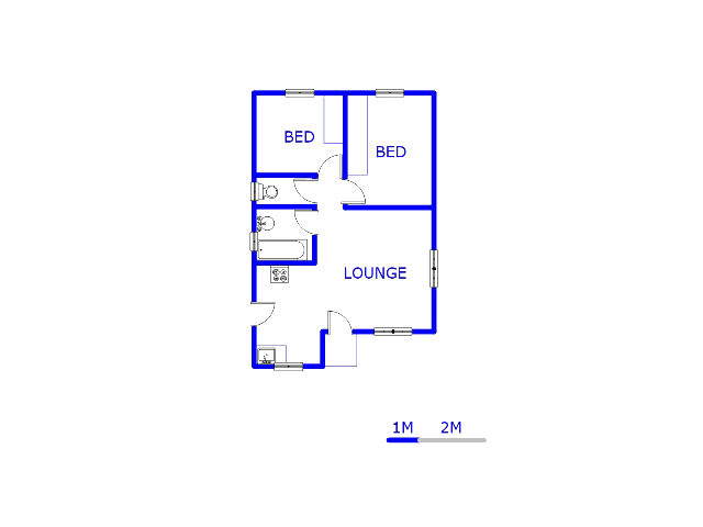 Floor plan of the property in Clayville