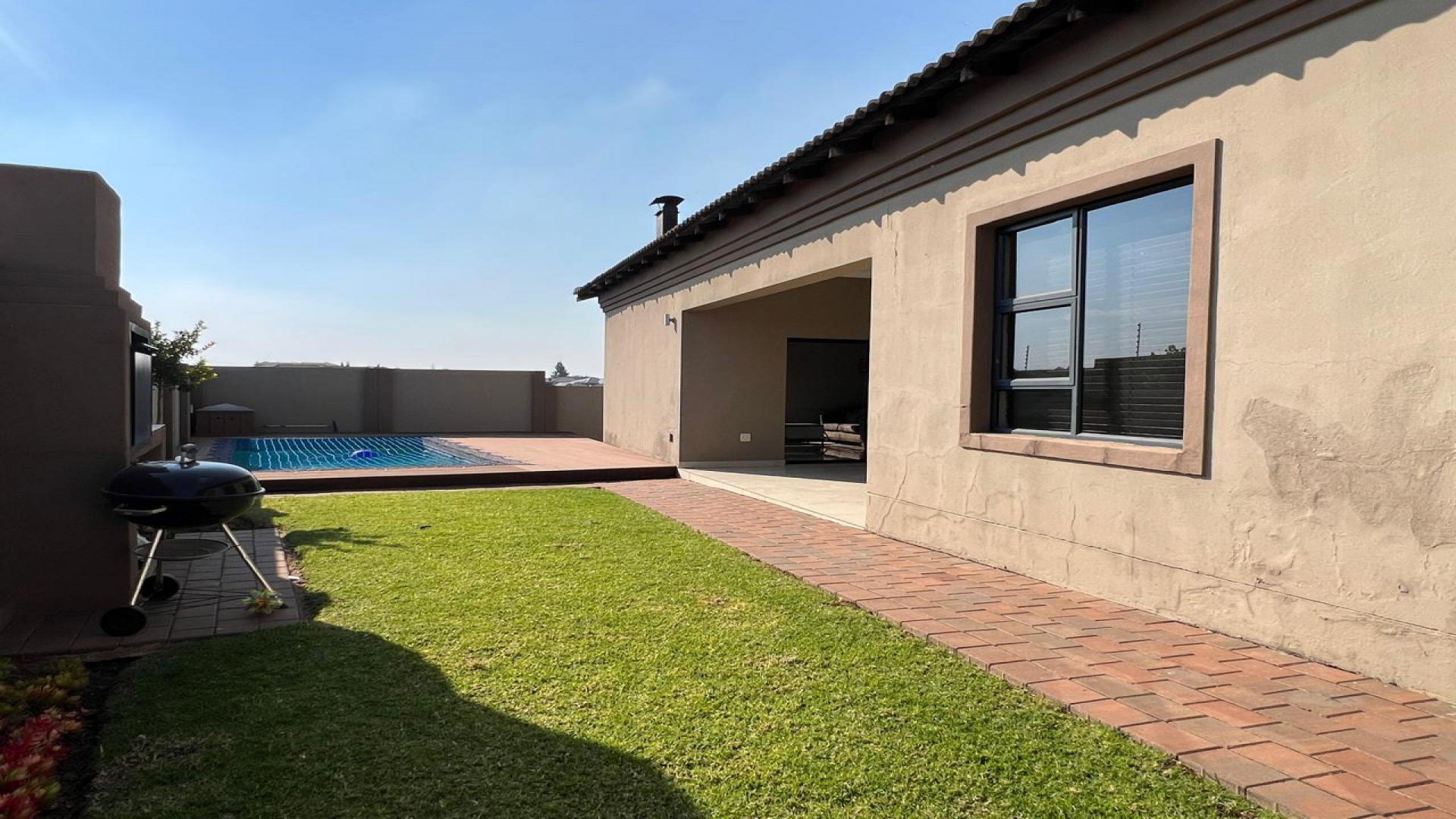 Backyard of property in Blue Valley Golf Estate