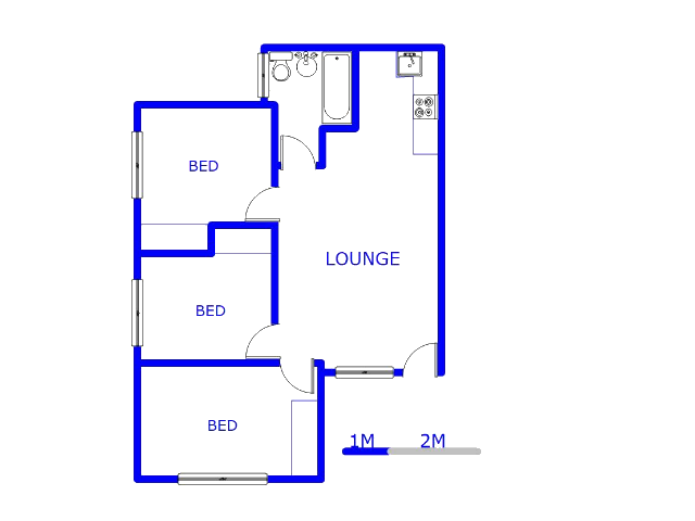 Ground Floor - 60m2 of property for sale in Ridgeway