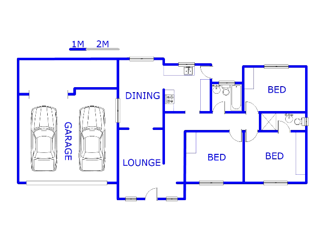 Floor plan of the property in Kirkney