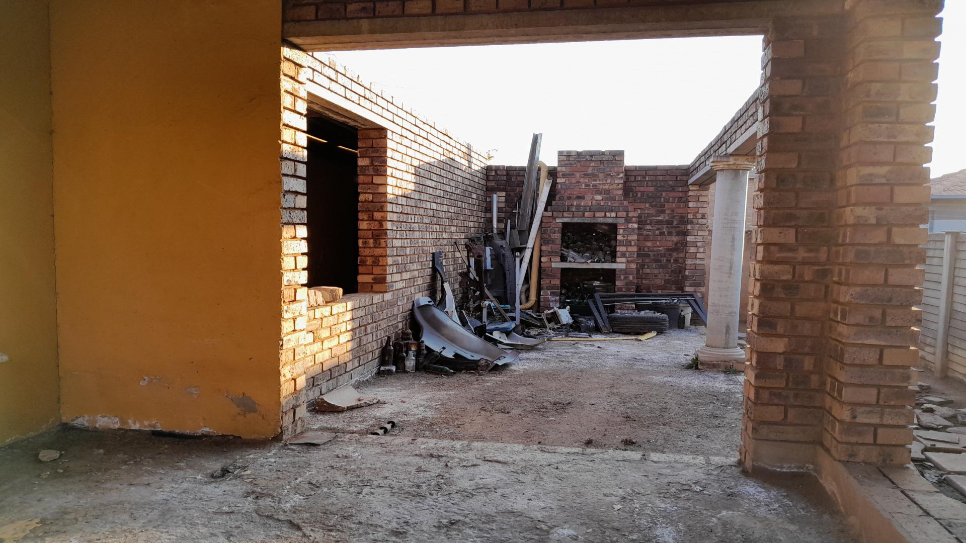 Braai Area of property in Kirkney