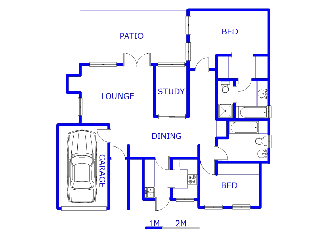 Floor plan of the property in Magaliessig