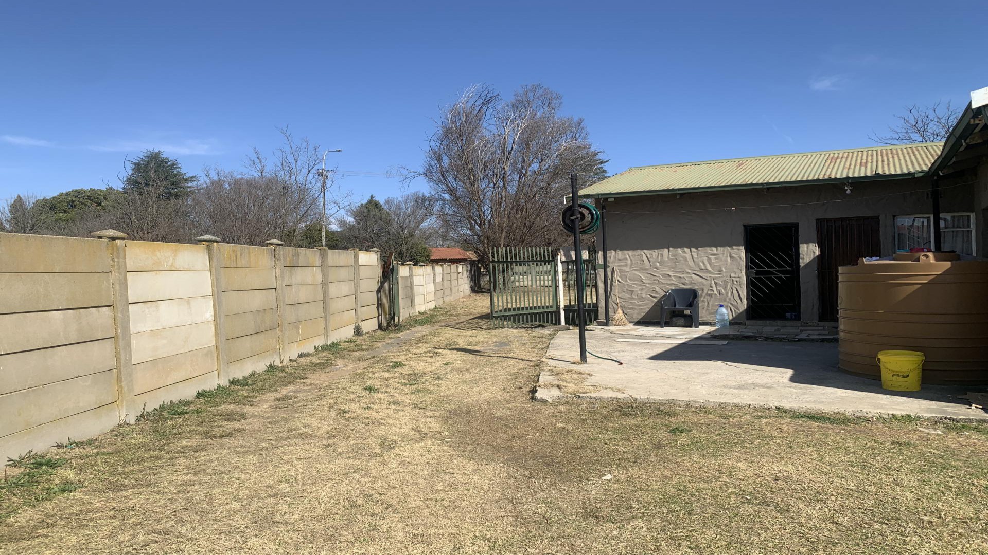 Backyard of property in Meyerville