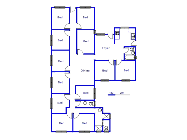 Floor plan of the property in Philip Nel Park