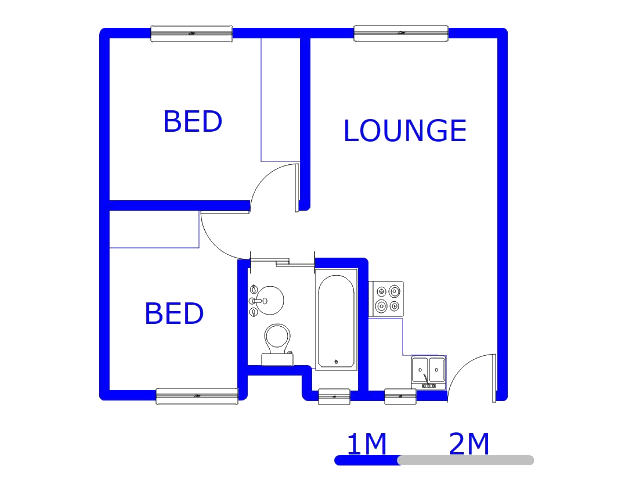 Floor plan of the property in South Hills