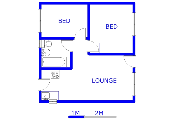 Floor plan of the property in Sky City