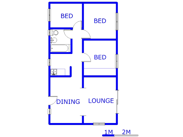 Ground Floor - 66m2 of property for sale in Watervalspruit (Vaal)